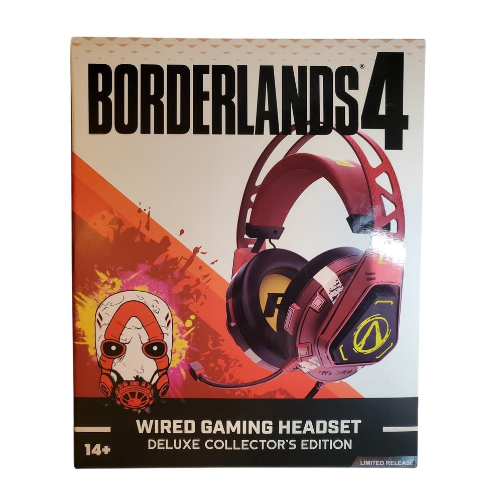 Borderlands Four 4 Wired Gaming Headset Deluxe Collector's Edition